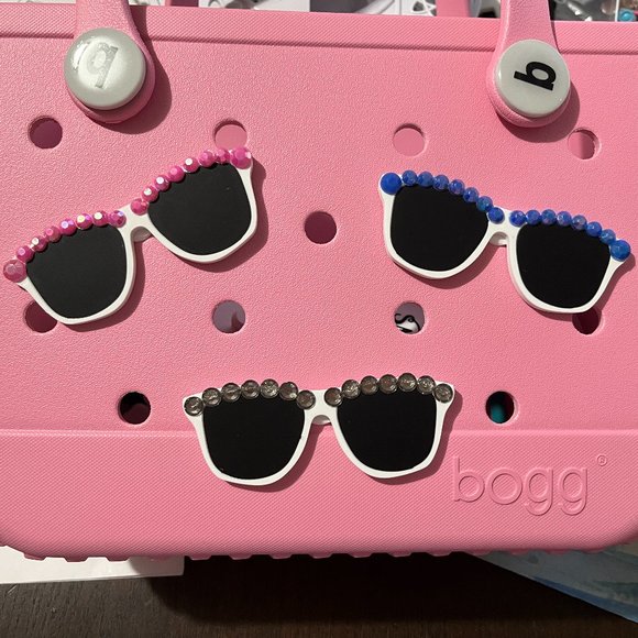 Rhinestone Sunglasses Bogg Bit-Sunglasses Bogg Charm-New! - Picture 1 of 4